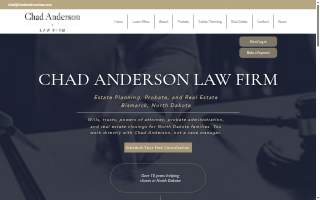 Chad Anderson Law Firm website