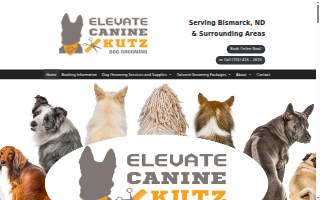Elevate Canine Kutz website