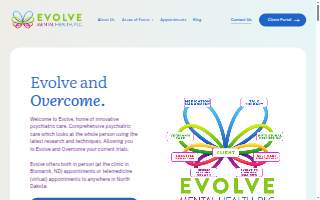 Evolve Mental Health website