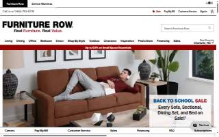 Furniture Row of Bismarck website