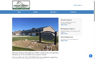 Parkway Property Management website