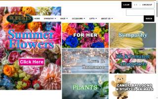 Roberts Floral & Gift website