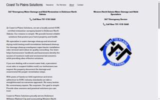 Coast To Plains Solutions website