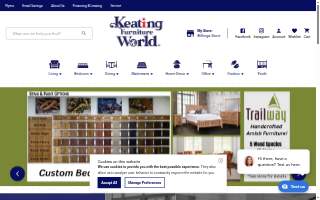 I.Keating Furniture World website