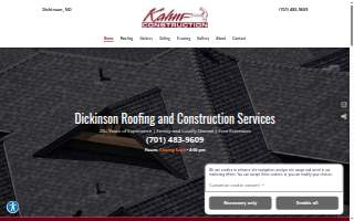 Kahm Construction website