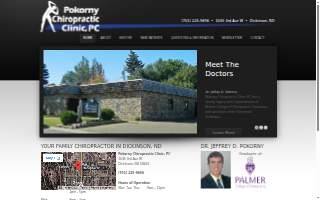 Pokorny Chiropractic Clinic website