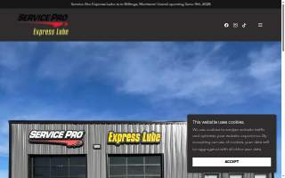 Service Pro Express Lube of Dickinson website
