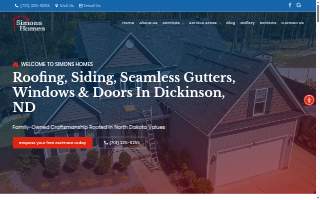 Simons Homes website