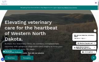 State Ave Veterinary Clinic website