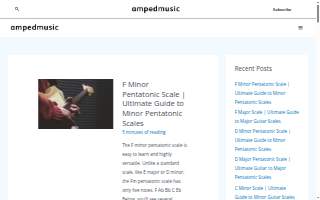 Amped School of Music website