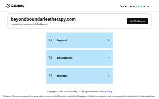 Beyond Boundaries Therapy & Wellness website