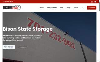 Bison State Storage website