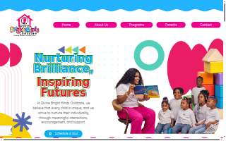 Divine Bright Minds Childcare website