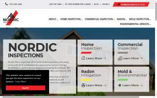 Nordic Home Inspection of Fargo website