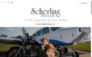 Scherling Photography website