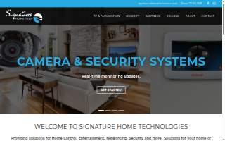 Signature Home Technologies of Fargo website