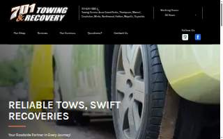 701 Towing and Recovery website