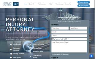 Curran Law Firm website