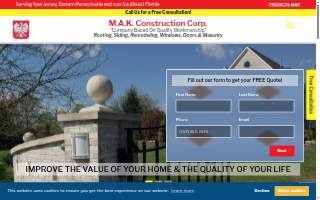 MAK Construction website