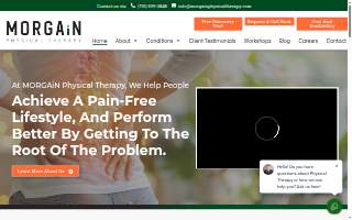 MORGAiN Physical Therapy website