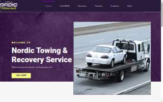 Nordic Towing website