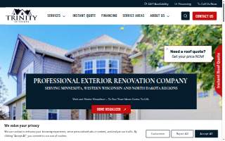 Trinity Exteriors - Grand Forks website