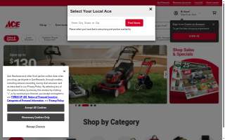 Ace Hardware of Marina website