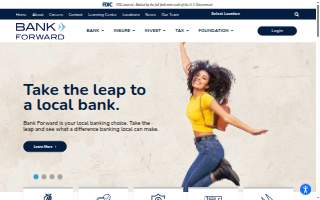 Bank Forward website