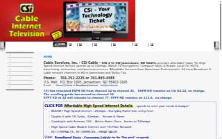 CSI Cable Internet website