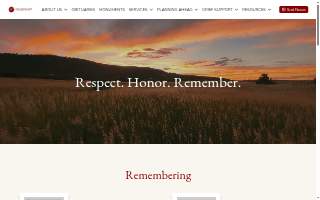 Haut Funeral Home website
