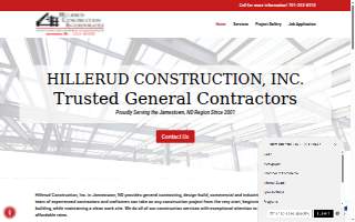 Hillerud Construction, Inc. website