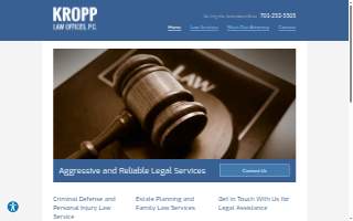 Kropp Law Office PC website