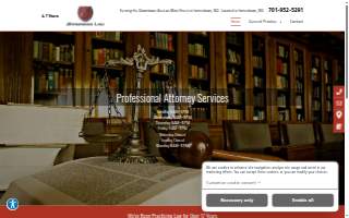 Sandness Law Office website