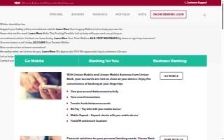 Unison Bank website