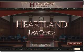 Heartland Law Office: Criminal & DUI Defense Lawyer, Family Attorney of Mandan website