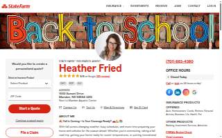 Heather Fried - State Farm Insurance Agent website