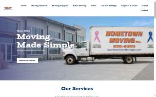 Hometown Moving Inc website