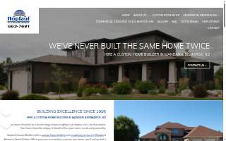 Hopfauf Custom Builders website