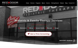 Red Door Pediatric Therapy of Mandan website