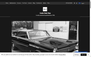 Zander Body Shop website