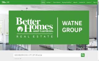 Better Homes and Gardens Real Estate Watne Group website