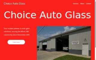 Choice Auto Glass website