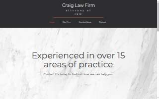 Craig Law Firm website