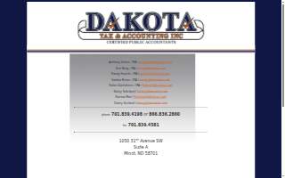 Dakota Tax & Accounting Inc. website
