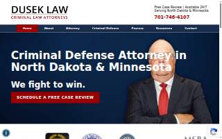 Dusek Law, PLLC website