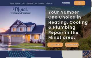 Minot Plumbing & Heating website