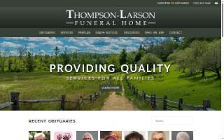 Thompson-Larson Funeral Home website