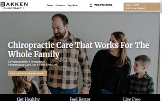 Bakken Chiropractic website
