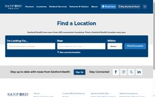 Sanford Wahpeton Clinic website