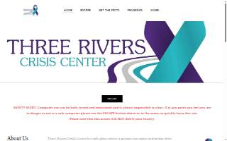 Three Rivers Crisis Center website